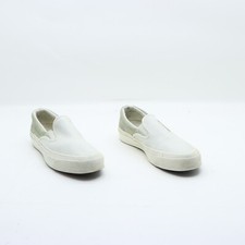 Converse modello Slip On USATE  eur 37.5 (Cod.SS4065) unisex basso pelle bianco