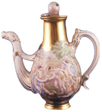 Antica caffettiera porcellana