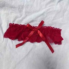 LINGERIE GIARRETTIERA SEXY IN PIZZO CON FIOCCO ROSSO INTIMO DONNA