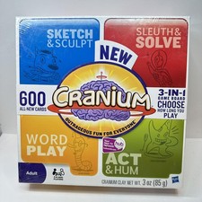 Cranium Gioco da Tavolo per Adulti 600 Carte Tutte Nuove 3 in 1 Foldout Board 4+ Giocatori