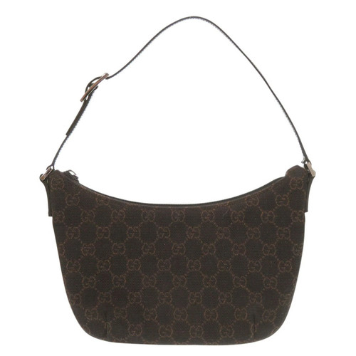 Gucci canvas brown bag - gg,