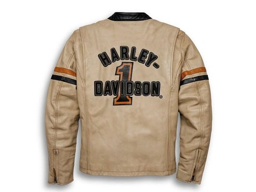 Giacca pelle biker - , marrone