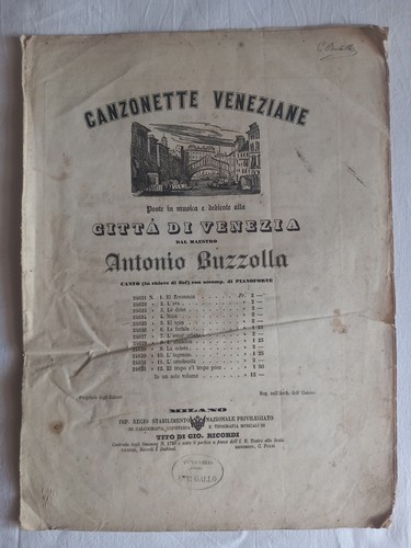 Canzonette veneziane venezia - veneziane.,