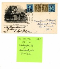 US Cover Scott # 704, 710, 715