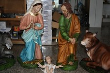 Statue Presepe natività 3 pz cm 65 resina art. 700/65