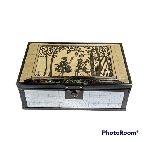 Rare art deco silhouette - art,