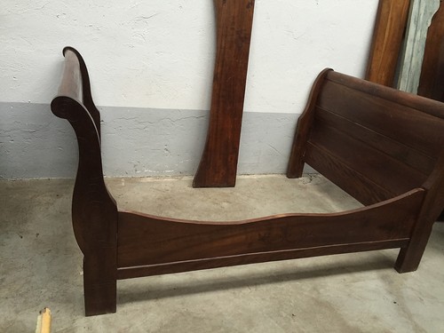 Letto barca restaurato - a,