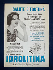 A272-Advertising Pubblicità-1960-IDROLITINA - GAZZONI