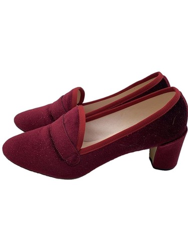 Decolte repetto rosso velluto - repetto,