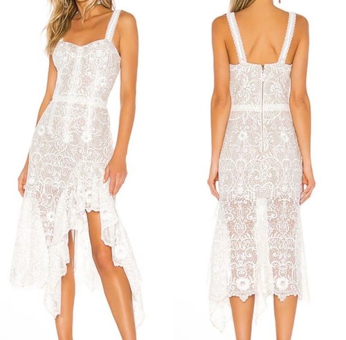 Abito midi revolve bronx - revolve,