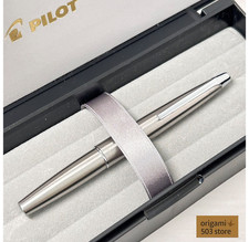 Penna stilografica Pilot Myu Short H774 acciaio inox pennino F vintage rara Giappone