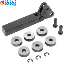 Utensile per Zigrinatura, Godrone in Acciaio, 7 Pezzi Doppia Zigrinatura, Ingran