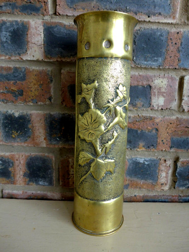 Ww1 trench art vase collector - ww1,