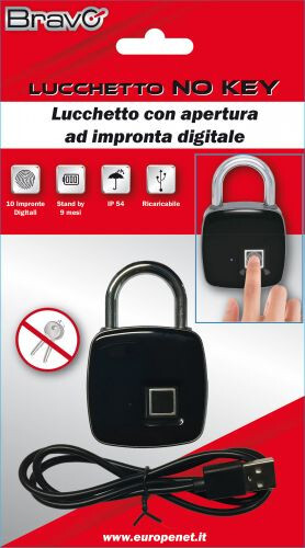 Lucchetto impronta digitale - lucchetto,