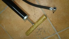 POMPA NERA LEGNO GONFIAGGIO BICICLETTE BICI BIKE VINTAGE RETRO NOS TANDEM - BMX