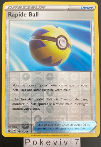 Carte pokemon rapide ball - rapide,
