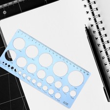  2 Pcs Righello Cerchiometro