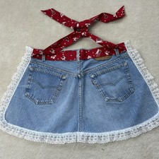 Grembiule jeans denim upcycled
