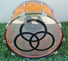 2008 LUDWIG 26" AMBRA VISTALITE BATTERIA BASSO per YOUR BONHAM ERA DRUM SET L25