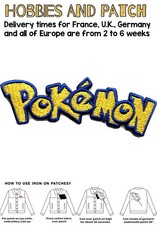 patch Pokémon logo iron on game badge toppa termoadesiva small carte Pikachu kid