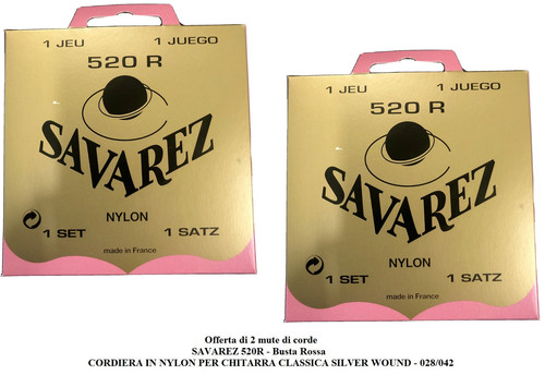 Savarez 520r rossa set di - 520r, 2