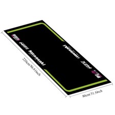 Motorcycle Bike Floor Pit Mat For Kawasaki Workshop Home Garage Carpet 220x80cm