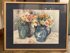 Acquerello "Vasi di fiori del