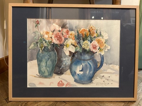 Acquerello vasi fiori del - di,