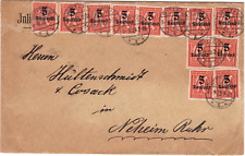 Germania Reich combinazione mista su busta  - valori del 1923