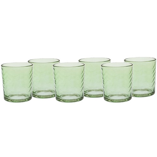 Bicchieri retro verdi eleganti - bicchieri,