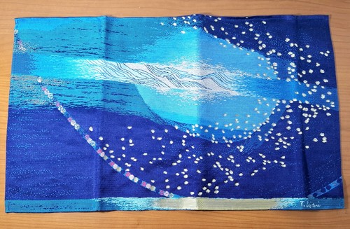 Japanese blue tapestry - japanese,