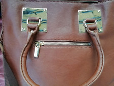 Mangano - Borsa Plain in Pelle di vitello spazzolato  da Donna - 