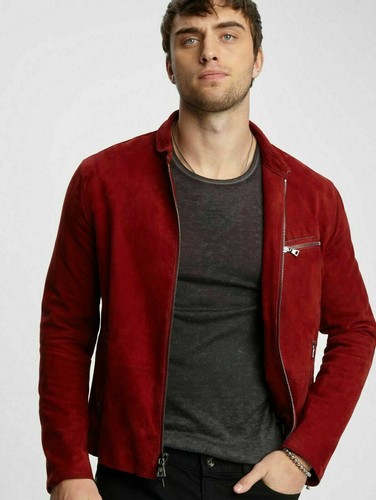 Lusso uomo rosso camoscio - rosso,