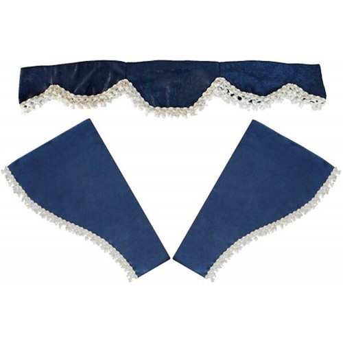 Tende blu velluto peluche - in,