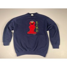 Felpa Elmo Vintage Tultex Superweight Blitz Studios L Sesame Street