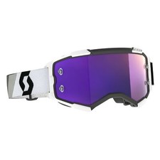 MASCHERA MASCHERINA MX CROSS SCOTT MX GOGGLE FURY BLACK WHITE PURPLE CHROME