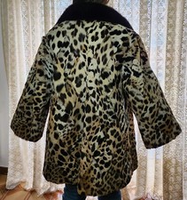 Giacca di pelliccia leopardo 