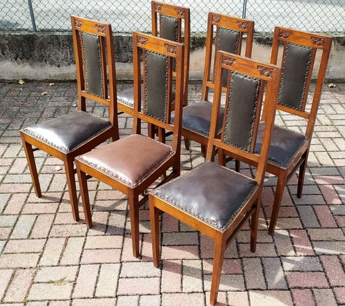 Set sedie primi del - primi, '900