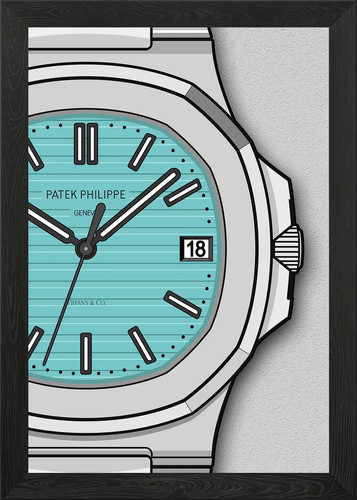 Quadro patek philippe blu - quadro,