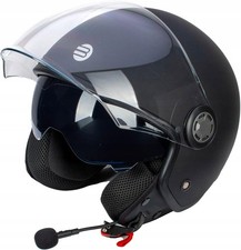 Casco Moto Scooter  jet Befast Rapid Connect III Nero Opaco interfono integrato