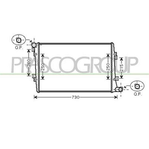 Radiatore per audi 5 - per, a3