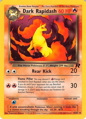 Dark rapidash uncommon - 44/82,