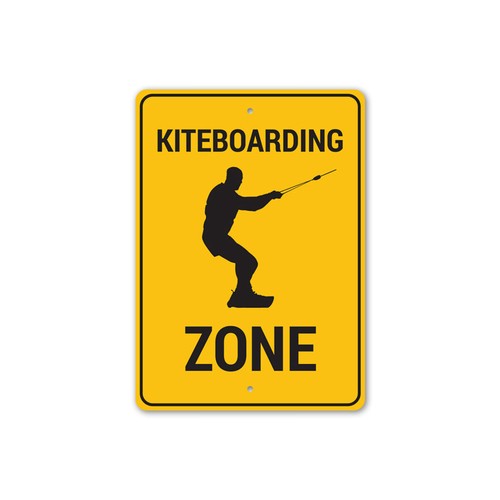 Insegna zona kiteboarding
