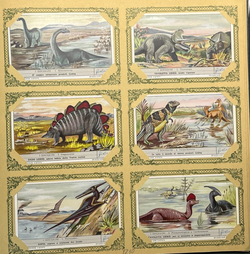 Figurine liebig dinosauri - -,
