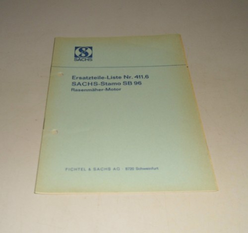 Catalogo ricambi sachs - catalogo, no