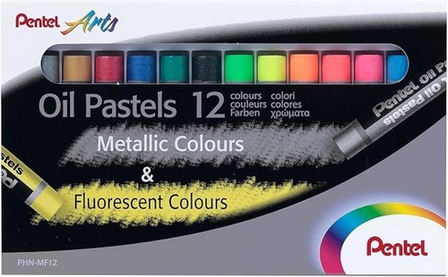 Pentel pastelli olio 12 - pastelli,
