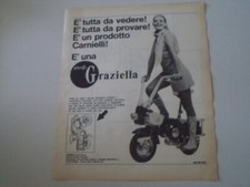 advertising Pubblicità 1968 CARNIELLI MOTOGRAZIELLA MOTO GRAZIELLA 50