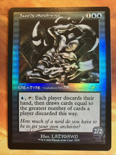 Mtg foil jace archivist - mtg, jace's