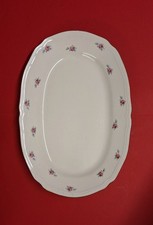 RICHARD GINORI Porcellana Ariston 38-26 Piatto Ovale Vintage ‘60 Rose/Bordo Oro