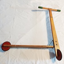 Giocattoli Antichi - Monopattino Arco-Falc Milano Anni 50/60 in Legno Arcofalc